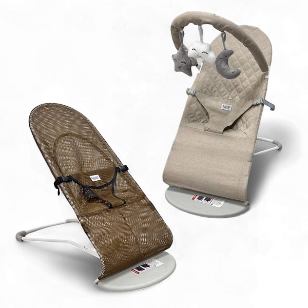 Шезлонг-качалка BubaGo Momo - бежевый