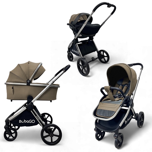 Детская коляска BubaGo Gaudi 3 в 1 - бежевый