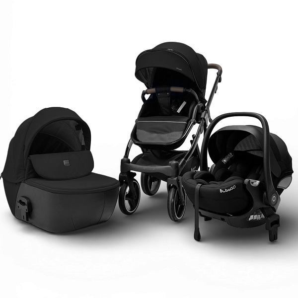 Детская коляска BubaGo Savella 3 в 1 - черный