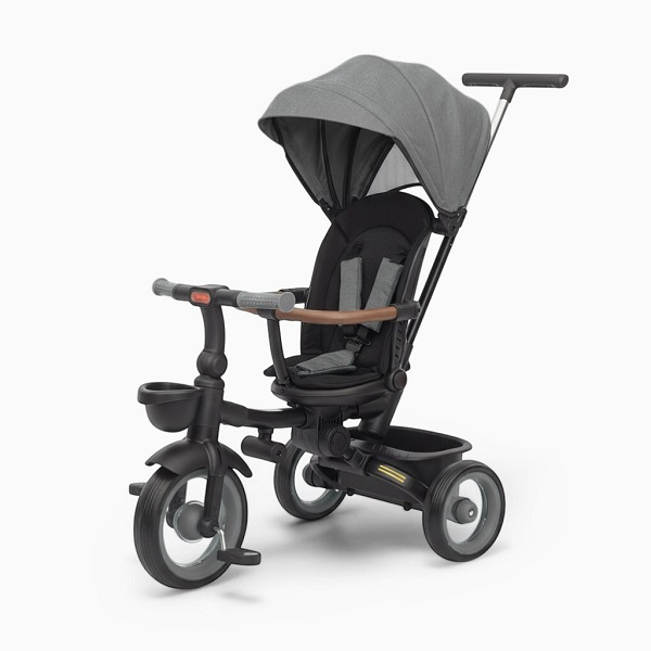 Складной трехколесный велосипед BubaGo Marco - темно серый