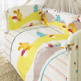 Комплект постельного белья Кроха Веселый кролик 6 пр. - описание