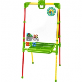 Детский мольберт двухсторонний растущий со счетами Ника М2 светофор - описание
