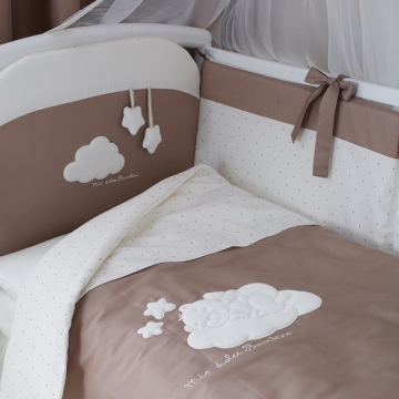 Фото детское постельное белье bambino шоколад 6 пр Детское постельное белье Bambino шоколад 6 пр