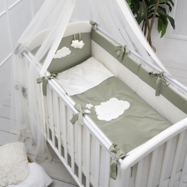 Детское постельное белье Перина Bambino Olive 6 предметов - описание
