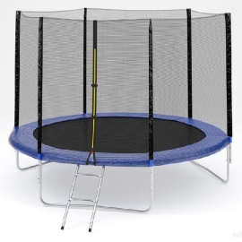 Батут FunFit 252 см с сеткой и лестницей - описание