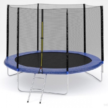 Фото батут funfit 252 см с сеткой и лестницей Батут FunFit 252 см с сеткой и лестницей