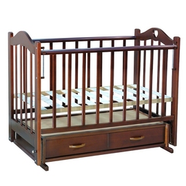 Детская кроватка Ведрусс Лана 3 цвет темный орех - описание