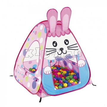 Фото домик-палатка calida дом кролик + 100 шаров (95х95х90см) Домик-палатка Calida Дом Кролик + 100 шаров (95Х95Х90СМ)