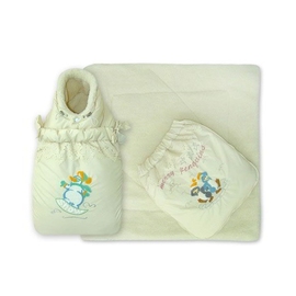 Конверт-трансформер Little People кокон меховой цвет бежевый - описание