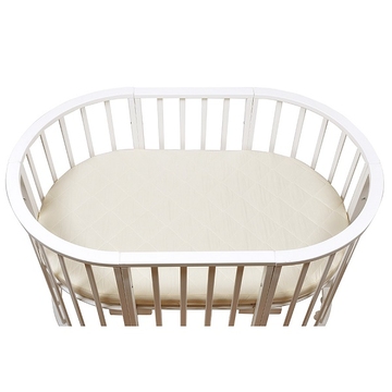 BAMBOLA Матрас в овальную детскую кроватку OVAL HOLO + KOKOS 8 125х75х8, Микрофибра