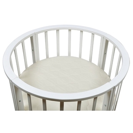 BAMBOLA Матрас в круглую детскую кроватку OVAL HOLO + KOKOS 8 75х75х8, Микрофибра - описание