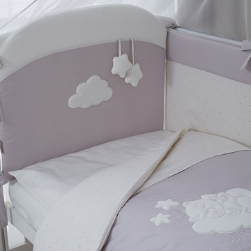 Фото детское постельное белье bambino grey 6 пр Детское постельное белье Bambino grey 6 пр