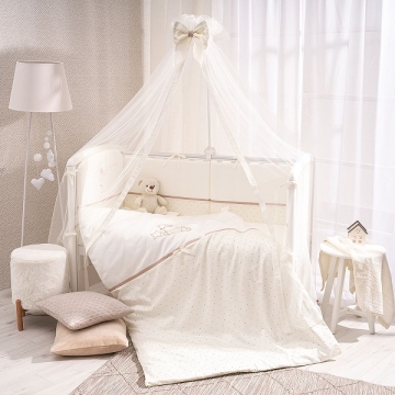 Фото детское постельное белье le petit bebe молочно-кофейный 7 пр Детское постельное белье Le petit bebe молочно-кофейный 7 пр