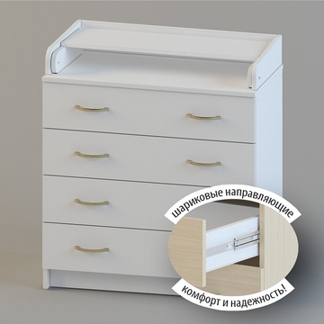 Фото комод пеленальный атон сириус 80/4 лдсп Комод пеленальный Атон Сириус 80/4 ЛДСП