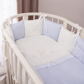 Детское постельное белье Перина Тифани неженка голубая Oval/Ring 125/75 7 предметов - описание