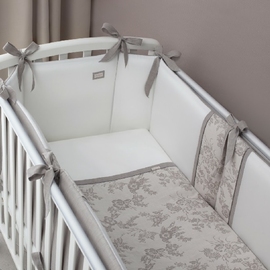 Детское постельное белье Перина Эльфетто молочно-белый 6 предметов - описание