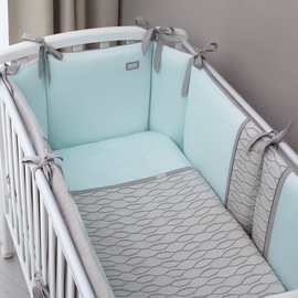 Детское постельное белье Перина Эльфетто мятный 6 предметов - описание