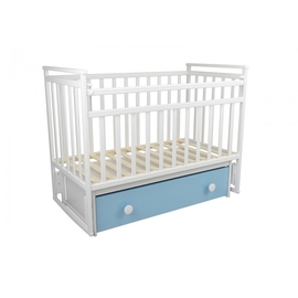 Детская кроватка ФА-М Дарья 1 цвет бело-голубой - описание