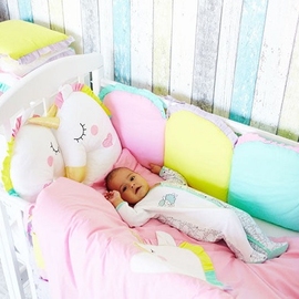 Комплект в кроватку Топотушки Единорог 6 предметов - описание