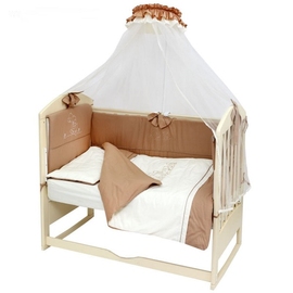 Комплект в кроватку Топотушки Капучино 8 предметов - описание