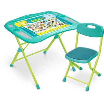 Фото детский столик и стульчик ника nkp1/4 пушистая азбука Детский столик и стульчик Ника NKP1/4 Пушистая азбука