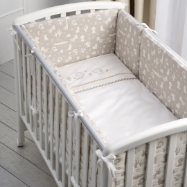 Комплект постельного белья Перина Toys Зверюшки песочный 6 предметов - описание