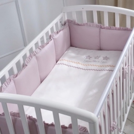 Комплект в кроватку Перина Toys Sateen Collection серый 6 предметов - описание