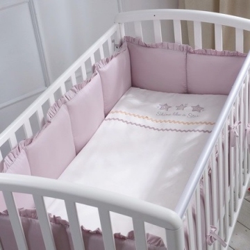 Фото комплект в кроватку перина toys sateen collection серый 6 предметов Комплект в кроватку Перина Toys Sateen Collection серый 6 предметов