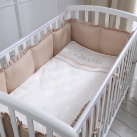 Комплект в кроватку Перина Toys Sateen Collection песочный 6 предметов - описание