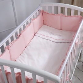 Комплект в кроватку Перина Toys Sateen Collection розовый 6 предметов - описание