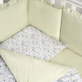 Комплект в кроватку Перина Lovely Dream Dino 120х100 2 предмета (в круглую/овальную кроватку) - описание