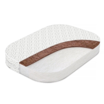 Фото монис стиль матрас в кроватку холкон-кокос стандарт 85х60х12 см МОНИС СТИЛЬ Матрас в кроватку Холкон-Кокос Стандарт 85х60х12 см