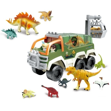Фото pituso игровой набор машина с динозаврами dinosaur explorer PITUSO Игровой набор Машина с динозаврами Dinosaur Explorer