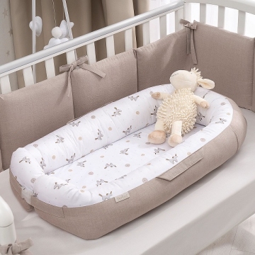 Кокон-гнездышко Soft Cotton песочный