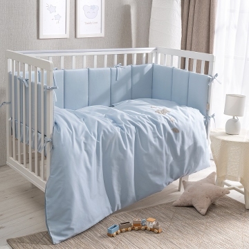 Фото перина teddy sateen collection 6 предметов голубой Перина Teddy Sateen Collection 6 предметов голубой