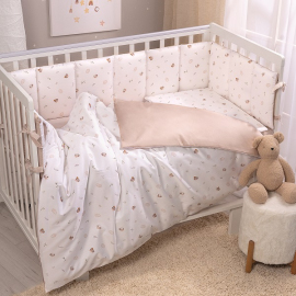 Детское постельное Перина Sleepy бежевое 6 предметов - описание