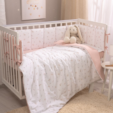 Фото детское постельное перина sleepy розовый 6 предметов Детское постельное Перина Sleepy розовый 6 предметов