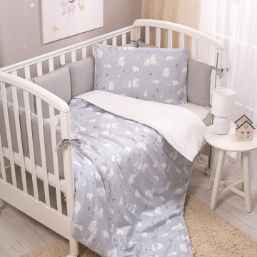 Фото детское постельное перина zefir голубое 4 предмета Детское постельное Перина Zefir голубое 4 предмета