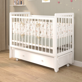 Детская кроватка Pituso Tiny АВТОСТЕНКА ящик маятник/колесо - описание