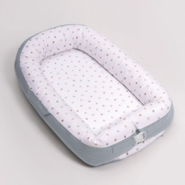 Кокон-гнездышко Перина Soft Cotton голубой - описание